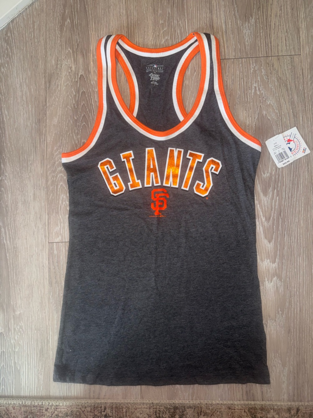 MLB San Francisco Giants Black & Orange Racerback Tank Top
